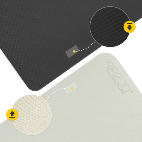 Mata do ćwiczeń i jogi antypoślizgowa TPE 1 cm szara