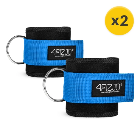 Opaski treningowe na kostki do wyciągu 2 szt. niebieskie