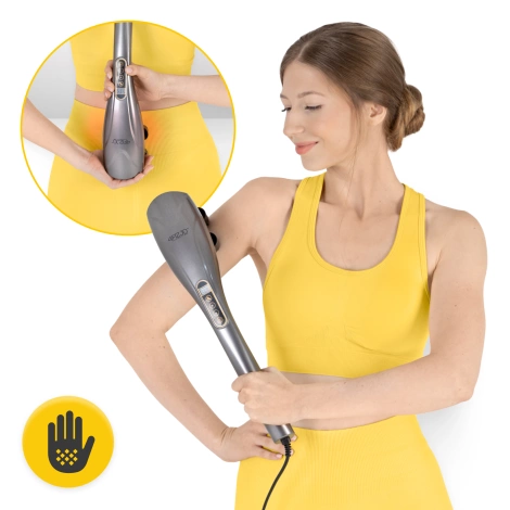 Ręczny masażer wibracyjny do ciała szary