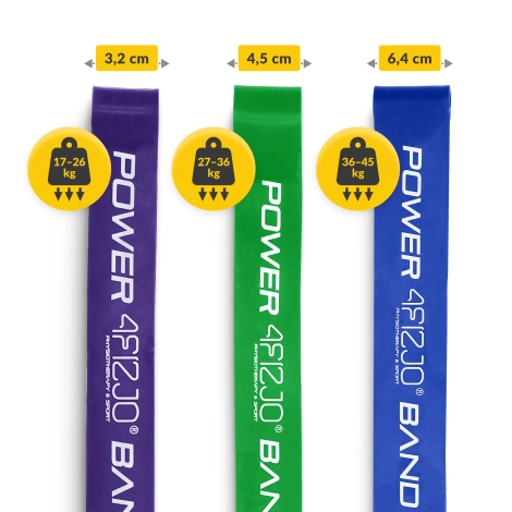 Zestaw 6 gum oporowych POWER BAND