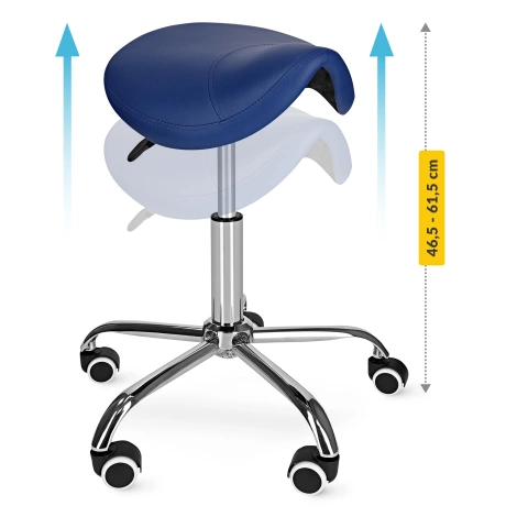 Taboret obrotowy siodło do masażu ERGO niebieski