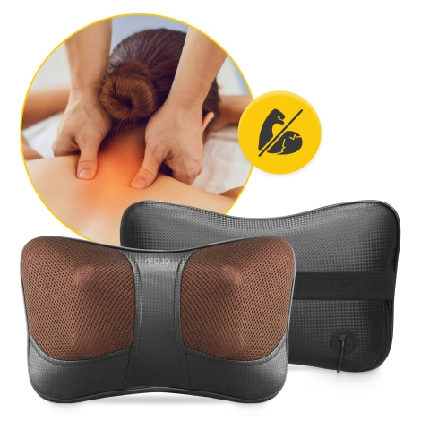 Poduszka masująca SHIATSU ULTRA+ brązowa