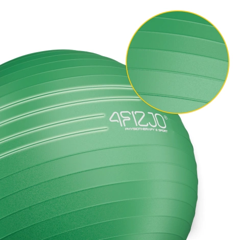 Piłka gimnastyczna dmuchana 55 cm zielona