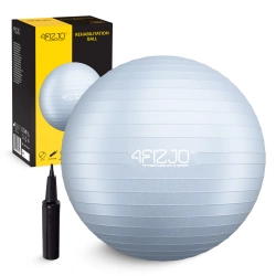 Piłka gimnastyczna dmuchana 65 cm szara
