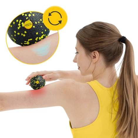 Piłeczka do masażu EPP 8 cm żółta