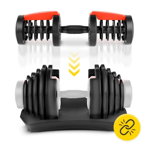 Hantel regulowany do ćwiczeń PRO 40 kg