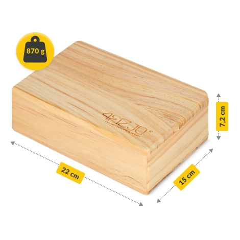 Kostka do jogi drewniana