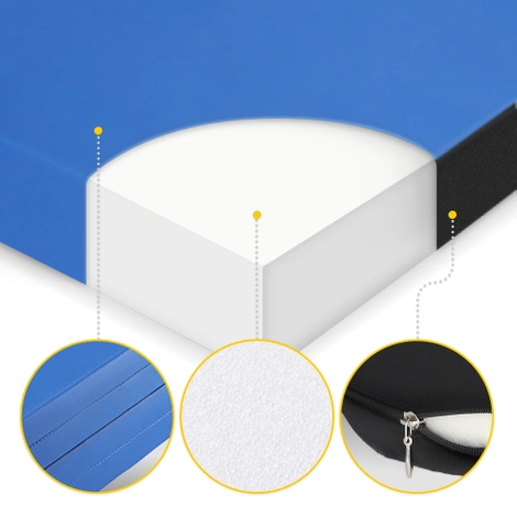 Materac gimnastyczny składany XL niebieski