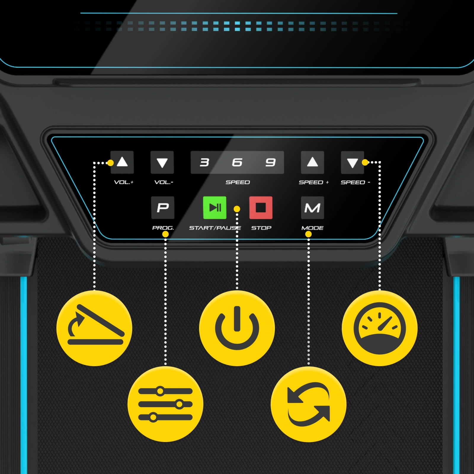 Elektryczna bieżnia domowa składana MY-RUN