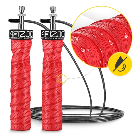 Skakanka bokserska z obciążeniem 3 m czerwona