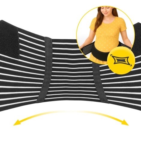 Elastyczny pas ciążowy podtrzymujący brzuch S