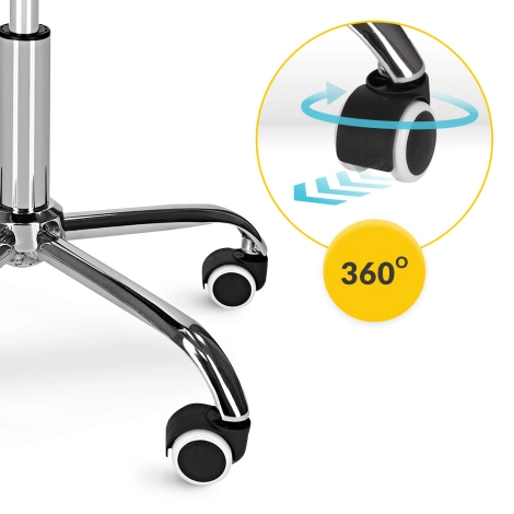 Taboret obrotowy siodło do masażu ERGO biały