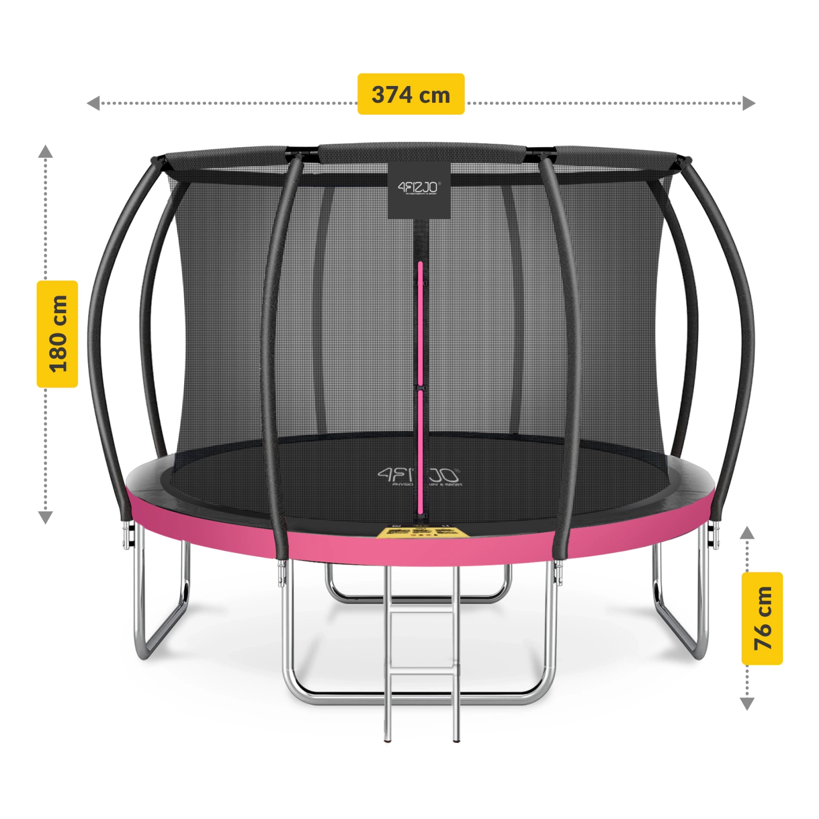 trampolina dziecieca ogrodowa pro rozowa