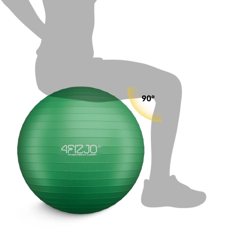 Piłka gimnastyczna dmuchana 65 cm zielona