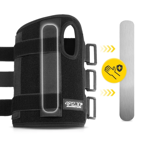 Orteza na prawy nadgarstek ze sztywną szyną