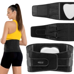 Pas ortopedyczny na kręgosłup lędźwiowy XXXL czarny