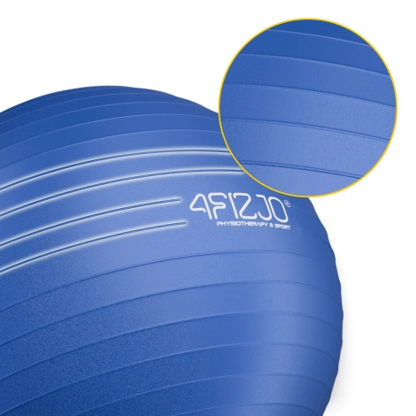 Piłka gimnastyczna dmuchana 55 cm granatowa