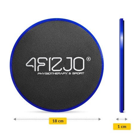 Dyski poślizgowe do ćwiczeń SLIDE 2 szt. niebieskie