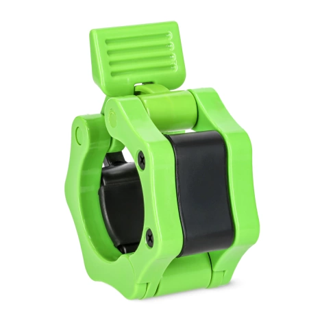 Zaciski na gryf olimpijski szczękowe 50 mm zielone