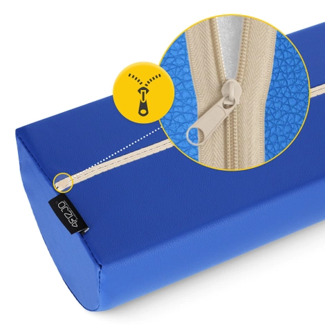 Półwałek rehabilitacyjny do masażu niebieski