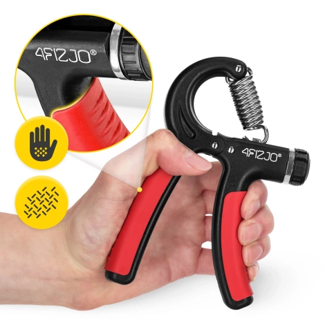 Ściskacz do rąk regulowany czerwony