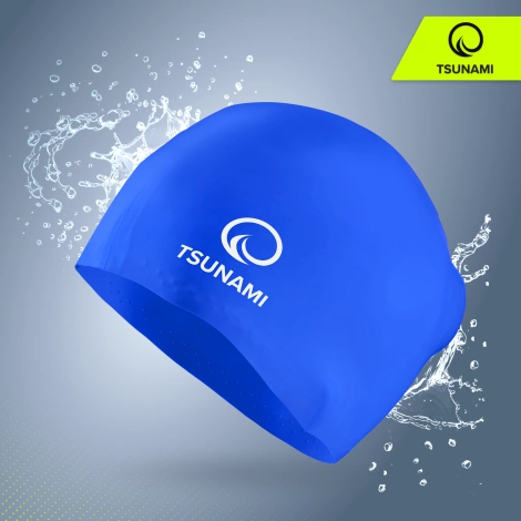 Czepek na basen unisex TSUNAMI granatowy