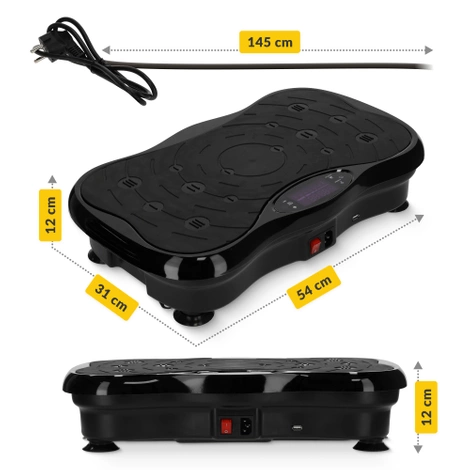 Platforma wibracyjna do ćwiczeń ULTRA+ czarna