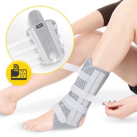 Orteza stawu skokowego z bocznym wzmocnieniem