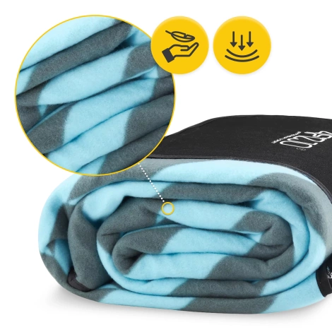 Koc piknikowy plażowy z izolacją 200 x 200 cm jodełka