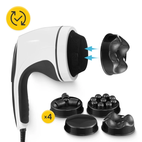 Ręczny masażer antycellulitowy biały