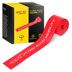 Taśma rehabilitacyjna do ćwiczeń FLOSS BAND 1 mm czerwona