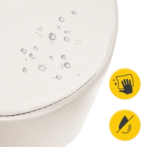 Taboret obrotowy do masażu PURE biały