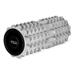 Wałek do masażu z wypustkami EVA 33 cm szary