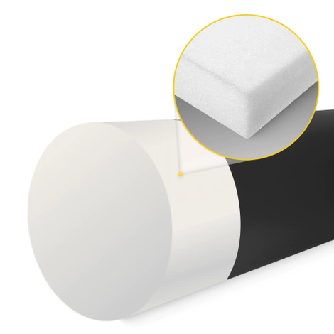 Wałek rehabilitacyjny kształtka do masażu 100 x 30 cm czarna