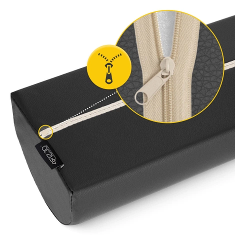 Półwałek rehabilitacyjny do masażu czarny