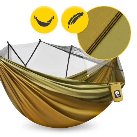 Hamak turystyczny dwuoosobowy z moskitierą Mountain Goat
