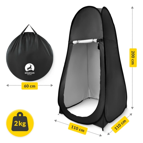 Namiot przebieralnia turystyczna Mountain Goat czarna