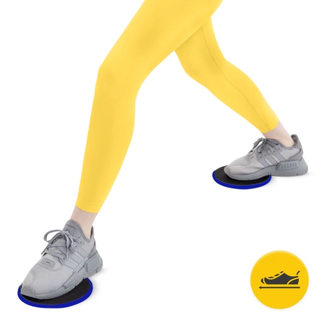 Dyski poślizgowe do ćwiczeń SLIDE 2 szt. niebieskie