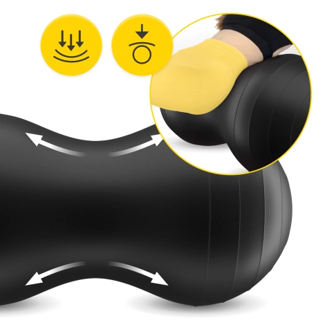 Piłka gimnastyczna PEANUT AIR BALL czarna