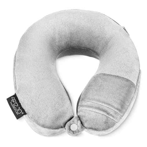 Poduszka podróżna rogal do spania szary
