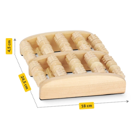 Drewniany wałek do masażu stóp profilowany