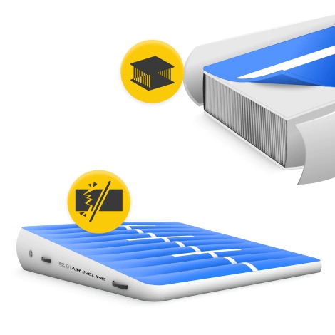 Skos akrobatyczny AIR INCLINE 2 x 2 x 0,4 m + pompka