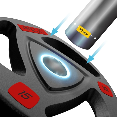 Gryf mocno łamany 120 cm - 10 kg