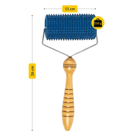 Wałek wieloigłowy do masażu Lyapko 5,0 bez niklu granatowy