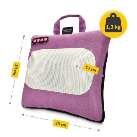 Poduszka masująca podgrzewana LITE różowa