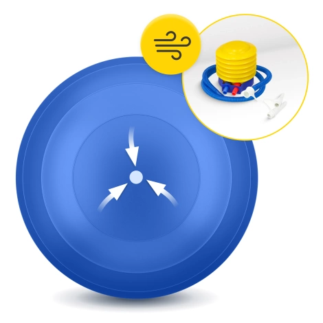 Piłka gimnastyczna PEANUT AIR BALL niebieska