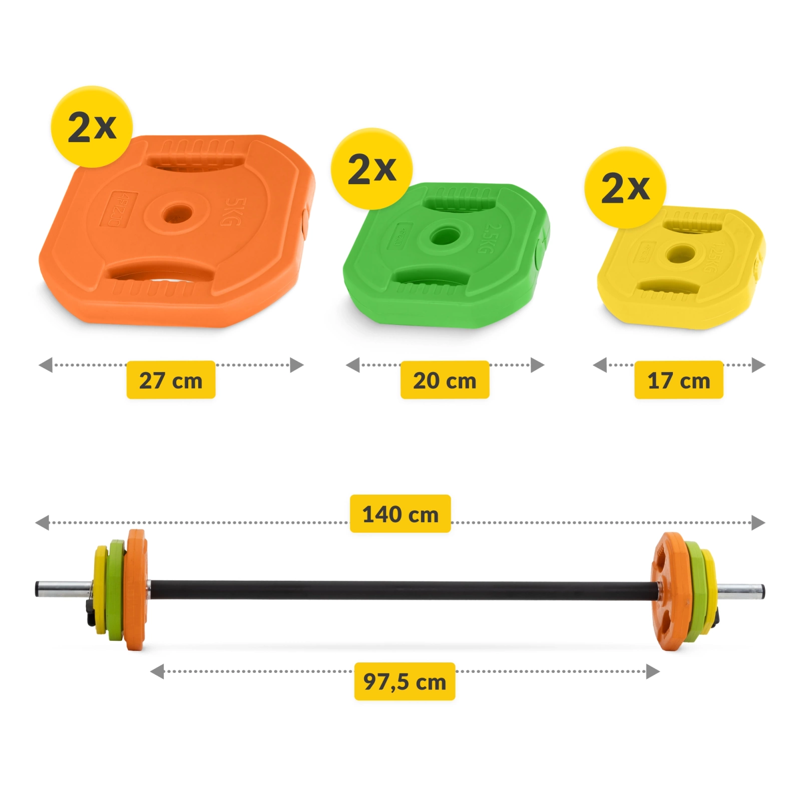 sztanga fitness bitumiczna gryf zestaw skladana