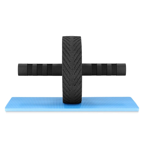 Kółko do ćwiczeń mięśni brzucha AB WHEEL PRO żółte