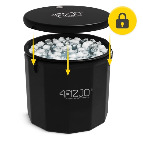 Dmuchana wanna lodowa do morsowania drop-stitch okrągła