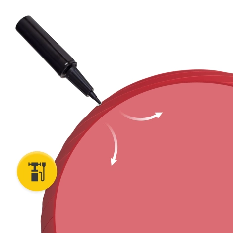 Piłka gimnastyczna dmuchana 65 cm czerwona